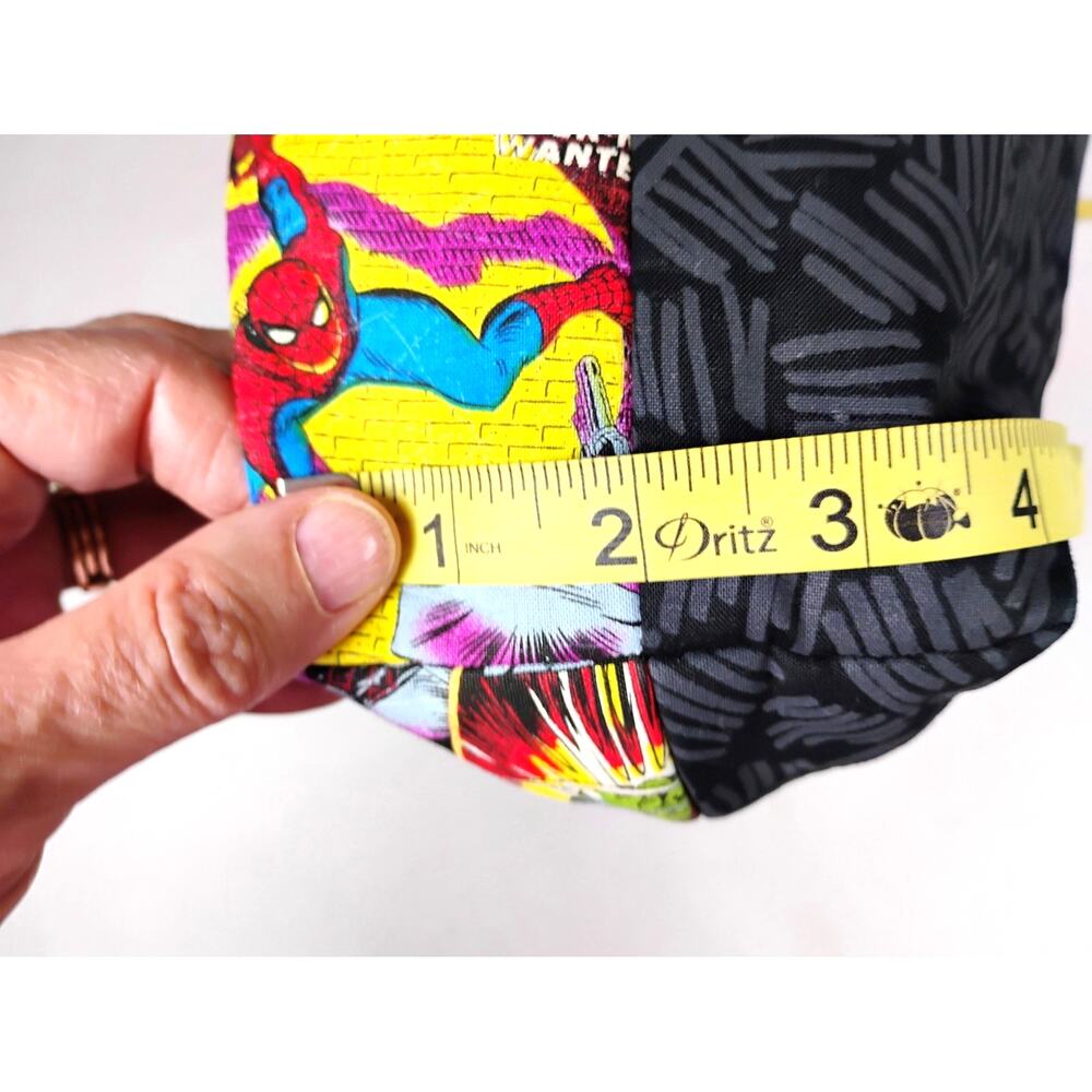 Handmade Superhero Comic Book Print Tote Bag Cloth Shoulder Bag Gift - Picture 12 of 12